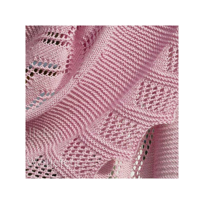Shawl Rose Quartz Knitting pattern step-by-step shawl with ...