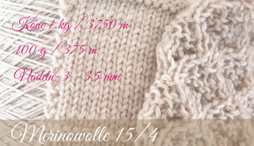Knitting gauge Merio New wool white